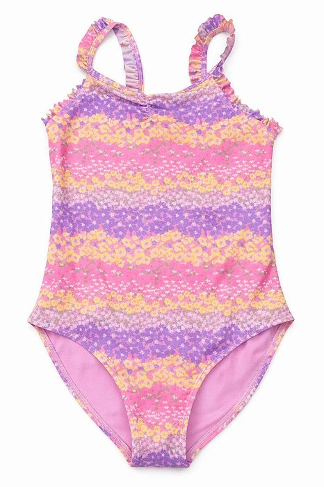 MAIÔ INFANTIL MENINA WONDER NATION LILÁS FLORES