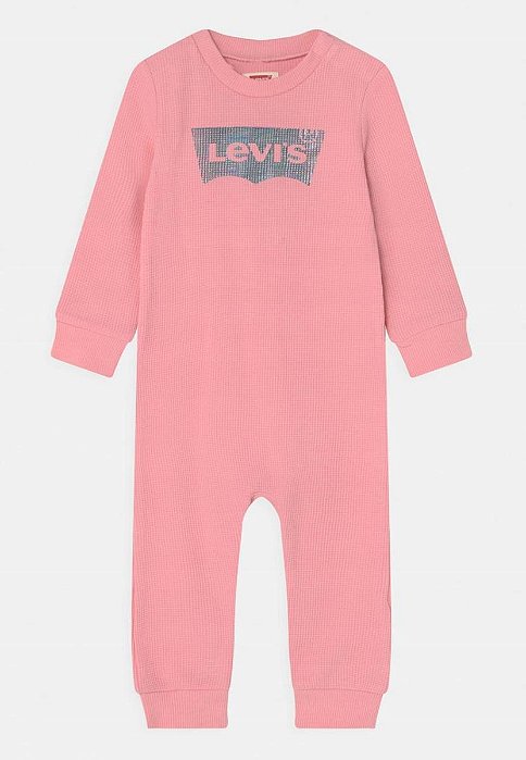 MACACAO MENINA LEVIS ROSA LOGO PRATA