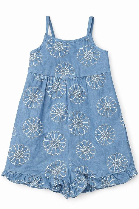 MACAQUINHO MENINA WONDER NATION AZUL BORDADO