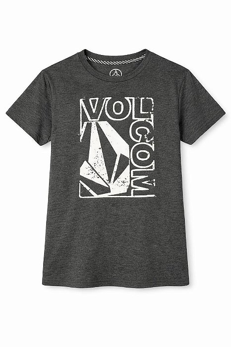 CAMISETA VOLCOM CINZA MANGA CURTA