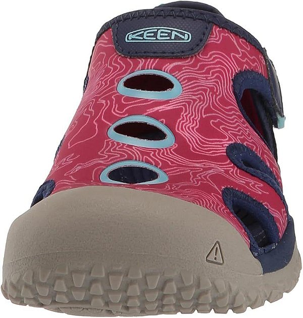 SAPATILHA MENINA KEEN AZUL E ROSA