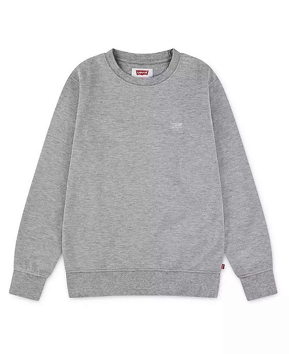 BLUSA MOLETOM LEVIS CINZA BASICO