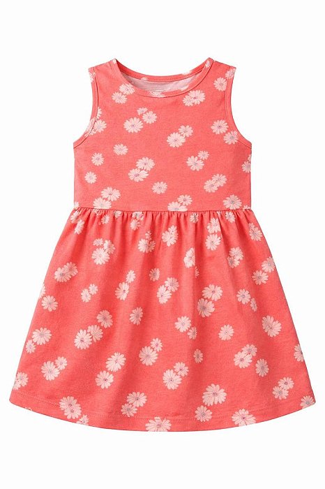 VESTIDO CARTERS LARANJA REGATA MARGARIDAS