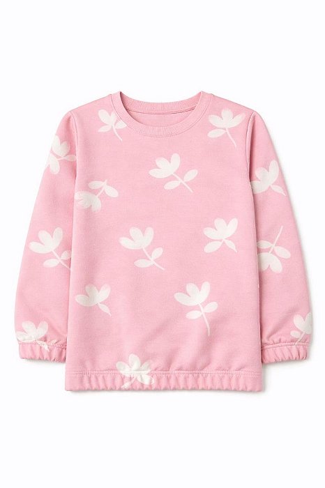 BLUSA MENINA NACIONAL ROSA TULIPAS