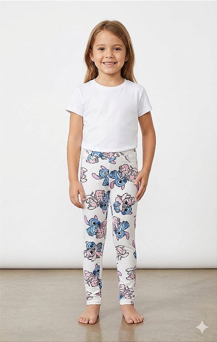 CALÇA STITCH - FORRADA FLEECE - NACIONAL