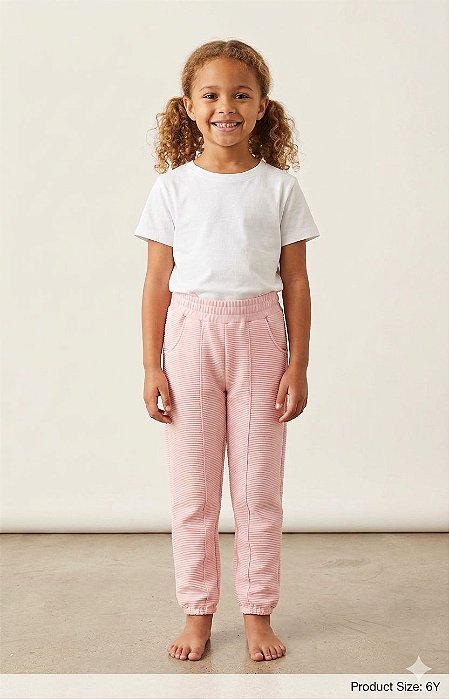 CALÇA ROSA CANELADA - NACIONAL