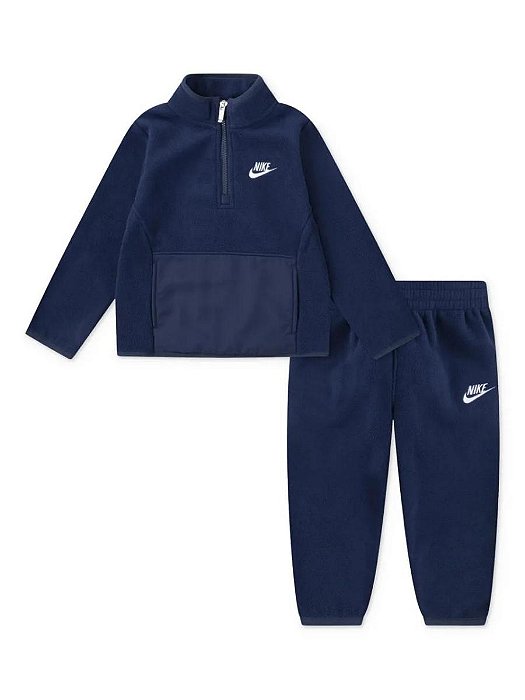 CONJ 2 PÇS MENINO NIKE JAQUETA E CALÇA AZUL MARINHO FLEECE