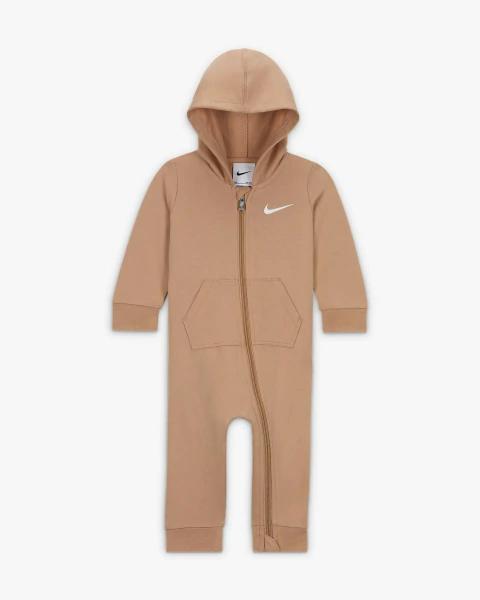 MACACAO NIKE BEGE ALGODAO ZÍPER COM GORRO