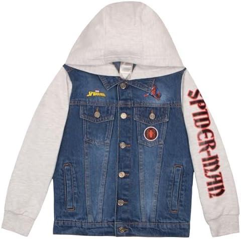 JAQUETA SPIDERMAN JEANS COM GORRO