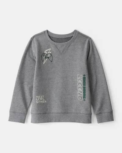BLUSA MOLETOM OSHKOSH CINZA GAME FORRADA FLEECE