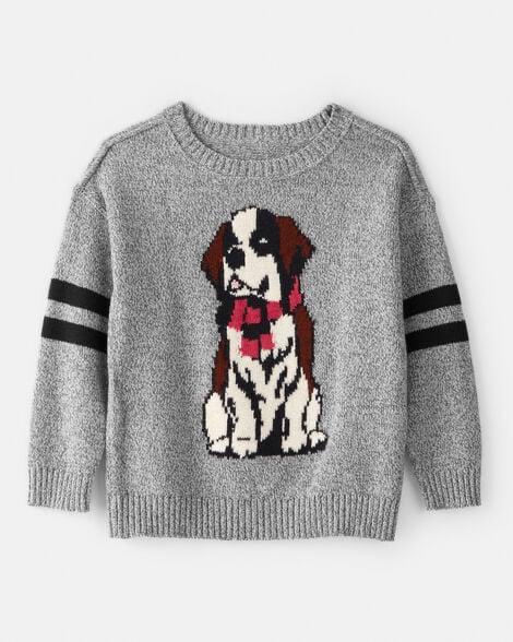 BLUSA LÃ CARTERS CINZA CACHORRO