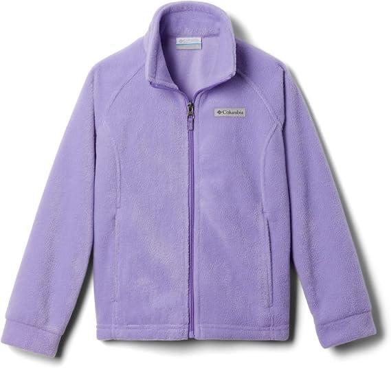 JAQUETA MENINA COLUMBIA LILÁS ZIPER FLEECE FORRADA