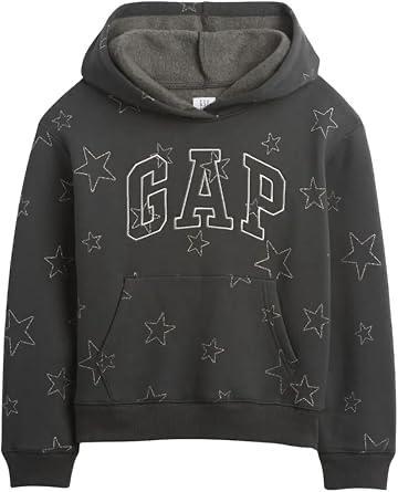 BLUSA MOLETOM MENINA GAP CHUMBO ESTRELAS FORRADA FLEECE