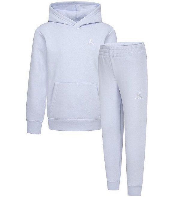 CONJ 2 PÇS AIR JORDAN MOLETOM E CALÇA AZUL BEBE
