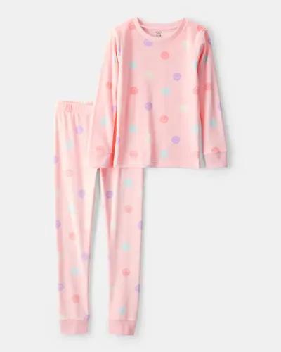PIJAMA 2 PÇS MENINA CARTERS VELUDO SMILE MANGA LONGA