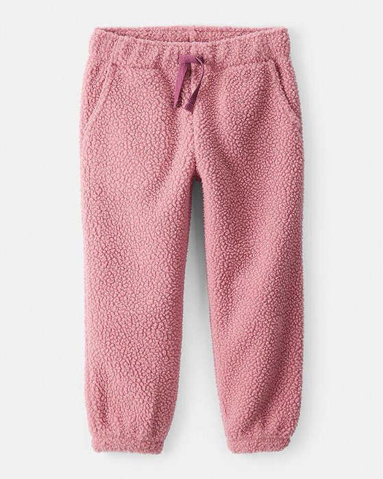 CALÇA MENINA CARTERS SHERPA ROSA CORDÃO