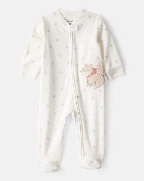 MACACAO MENINA CARTERS FLEECE OFF WHITE NEVE