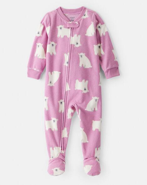 MACACAO MENINA CARTERS FLEECE LILÁS URSO POLAR