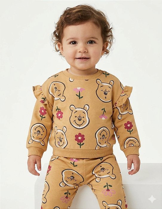 CONJ 2 PÇS MENINA DISNEY URSINHO POOH