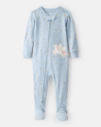 MACACAO MENINA CARTERS AZUL UNICORNIO ALGODÃO