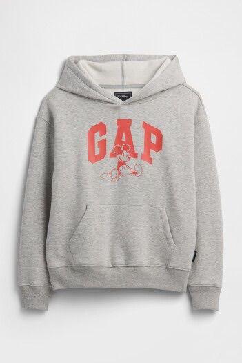MOLETOM GAP CINZA LOGO VERMELHA MICKEY
