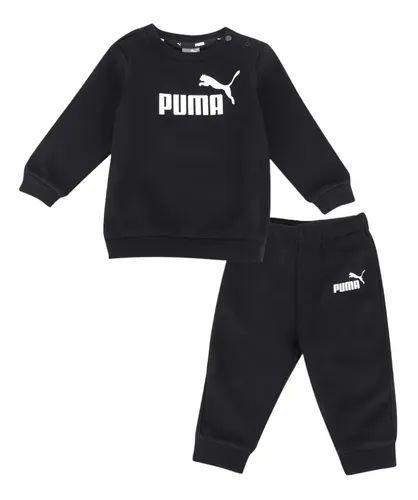 CONJ 2 PÇS MENINO PUMA MOLETOM PRETO COM CALÇA