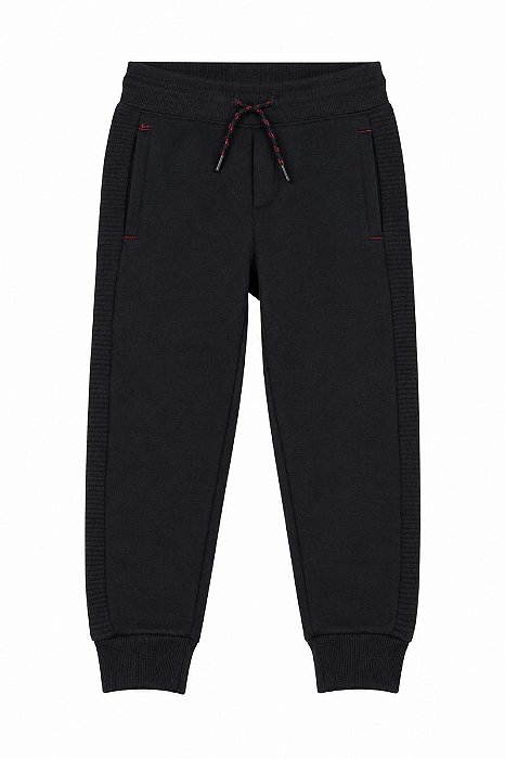 CALÇA MENINO TRUE INDIGO PRETA MOLETOM FORRO FLEECE