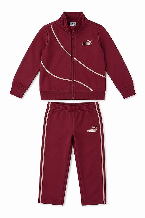 CONJ 2 PÇS PUMA BORDO JAQUETA E CALÇA DRY FIT