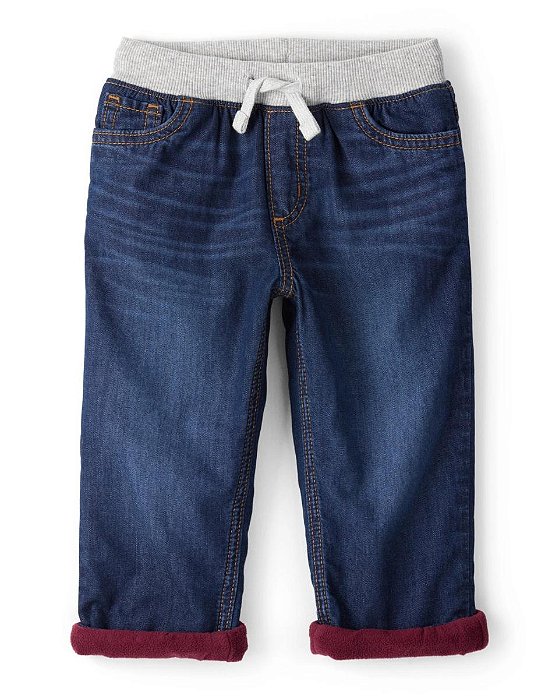 CALÇA MENINO OSHKOSH JEANS FORRO BORDO