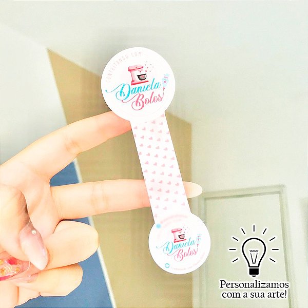 250 Adesivos Lacre Personalizado para Embalagem  4x5cm