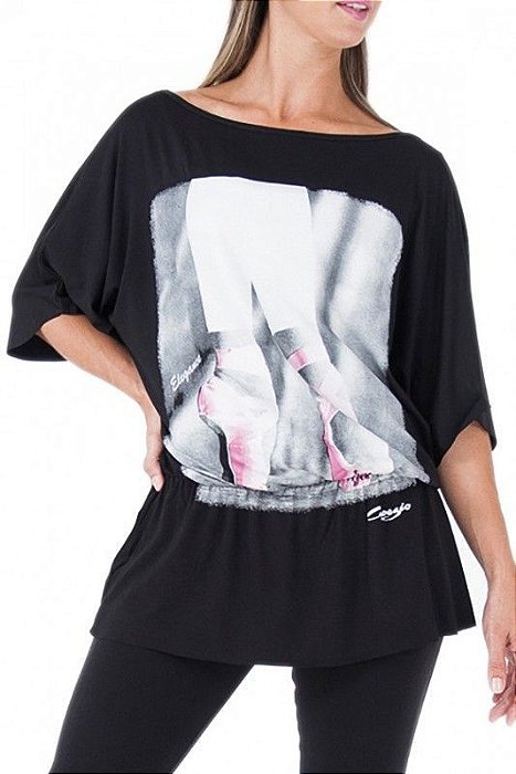 blusa sobre legging