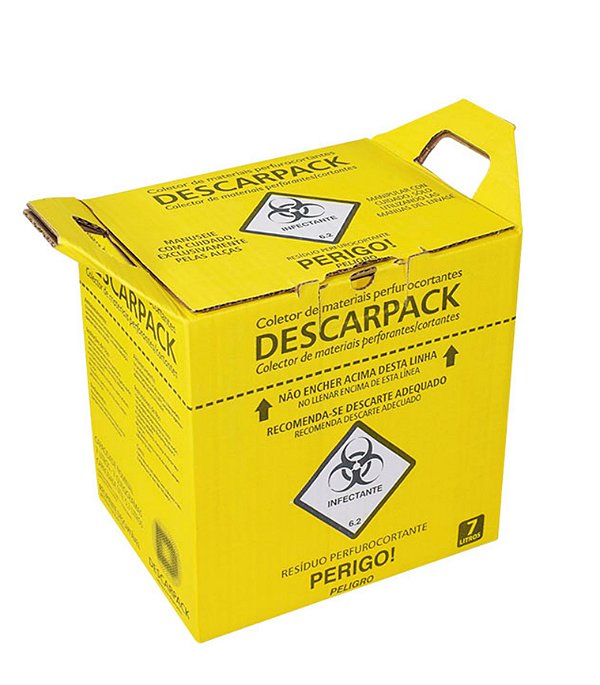 Coletor para Material Perfurocortante Descarpack 7L