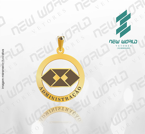 Arquivo de Pingente Administração - Formato DXF - Tamanho 30 mm