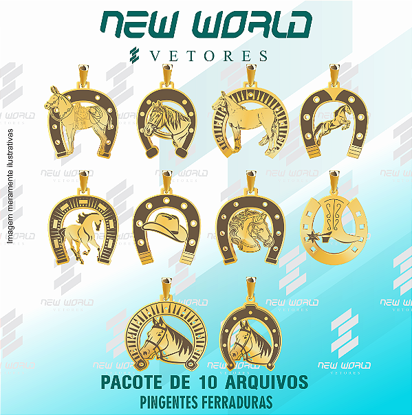 Pacote de Arquivos para Ferraduras - Formato DXF - Tamanho 30 mm
