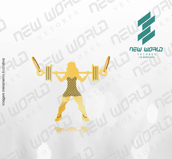 Arquivo de Pingente Mulher Academia 9 - Formato DXF - Tamanho 25 mm