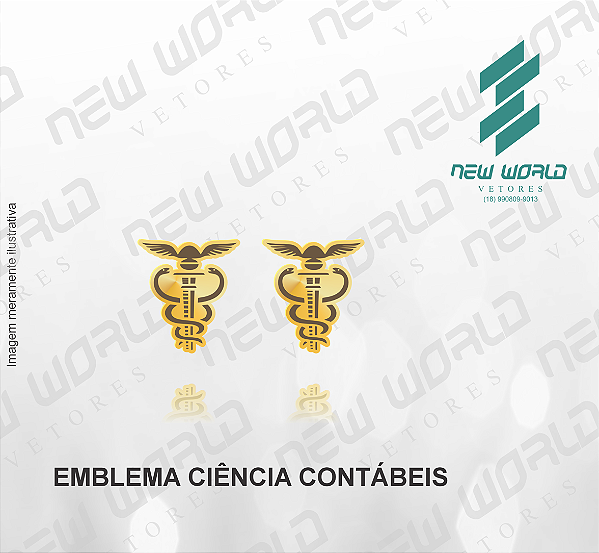 Arquivo de Emblema de Ciência Contábeis - Formato DXF - Tamanho 8 mm