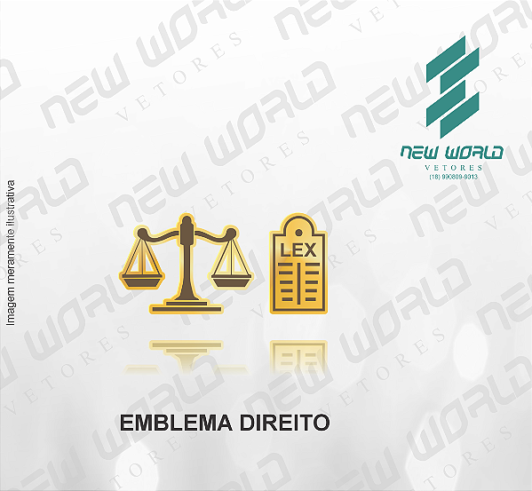 Arquivo de Emblema de Direito - Formato DXF - Tamanho 8 mm