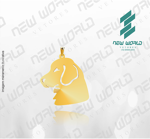 Arquivo de Pingente de Cachorro N°5 - Formato DXF - Tamanho 30 mm