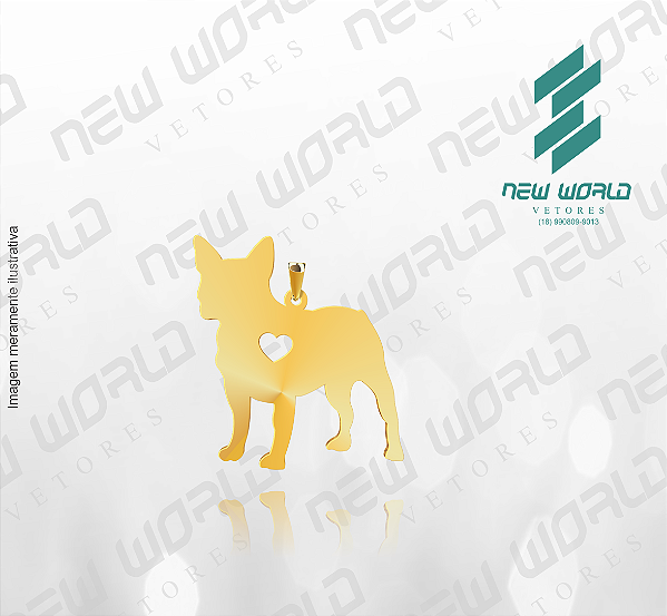 Arquivo de Pingente de Cachorro N°9 - Formato DXF - Tamanho 30 mm