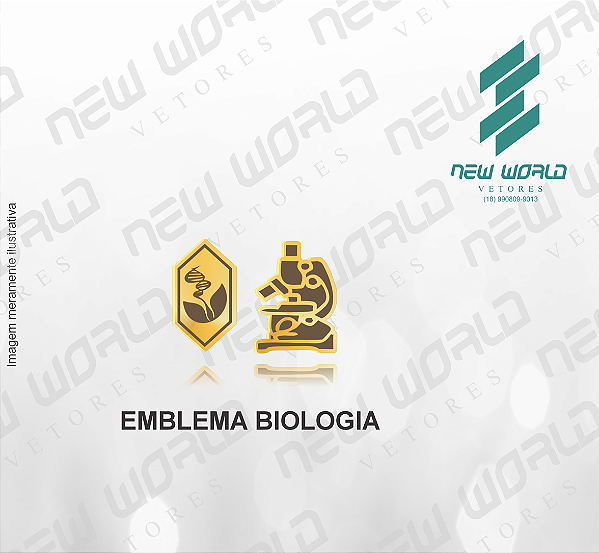 Arquivo de Emblema Biologia - Formato DXF - Tamanho 8 mm
