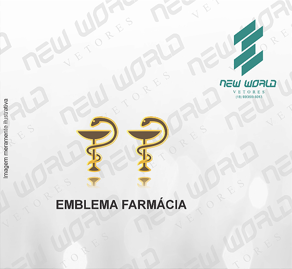 Arquivo de Emblema Farmácia - Formato DXF - Tamanho 8 mm