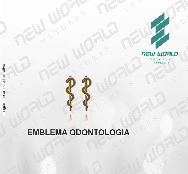 Arquivo de Emblema Odontologia - Formato DXF - Tamanho 8 mm