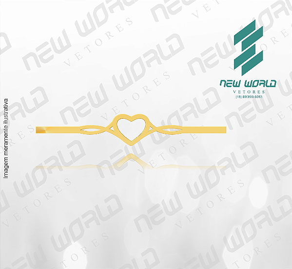 Arquivo de Anel de Coração com Faixa Entrelaçada - Formato DXF - Tamanho 60 mm