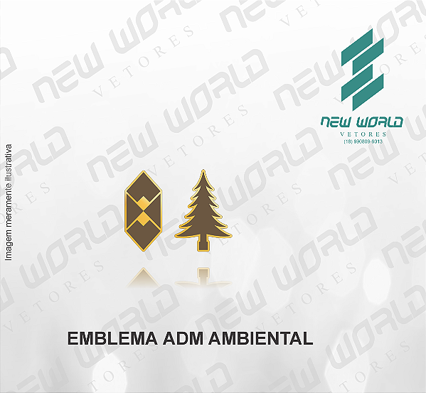 Arquivo de Emblema ADM Ambiental - Formato DXF - Tamanho 8 mm