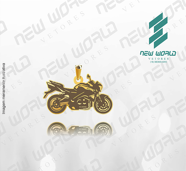 Arquivo de Pingente de Moto Suzuki B-King - Formato DXF - Tamanho 30 mm