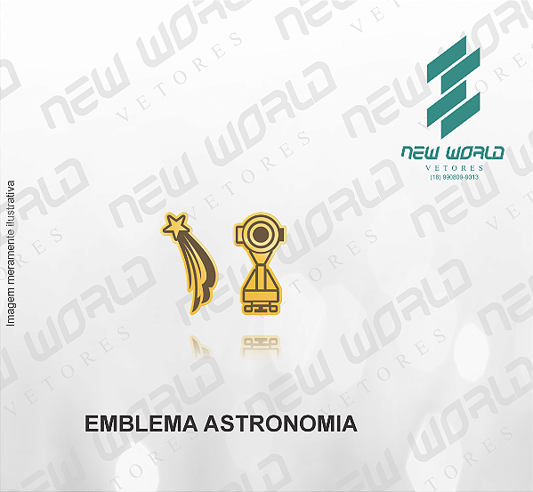 Arquivo de Emblemas de Astronomia - Formato DXF - Tamanho 8 mm