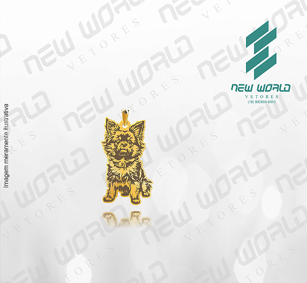 Arquivo de Pingente Cachorro Affenpinscher - Formato DXF - Tamanho 30 mm