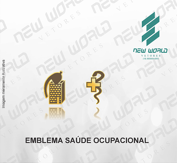 Arquivo de Emblema de Saúde Ocupacional - Formato DXF - Tamanho 8 mm
