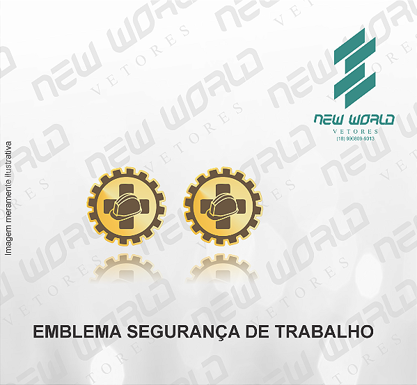 Arquivo de Emblema de Segurança do Trabalho - Formato DXF - Tamanho 8 mm