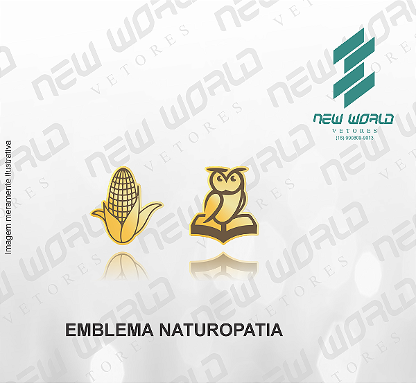 Arquivo de Emblema de Naturopatia - Formato DXF - Tamanho 8 mm